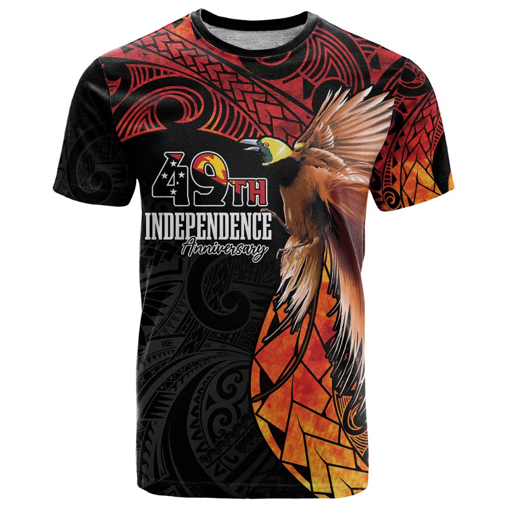 Papua New Guinea Personalised T Shirt Grunge Style 49th Independence Anni