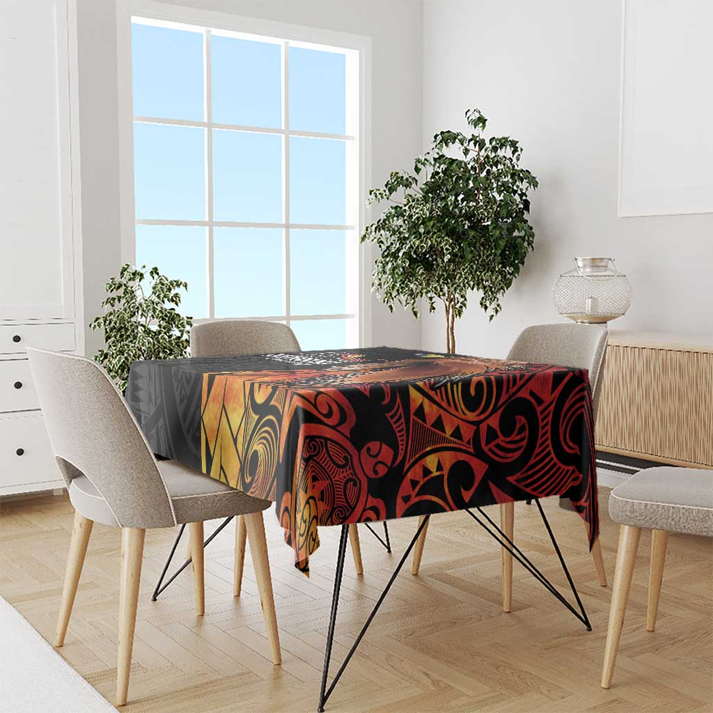 Papua New Guinea Tablecloth Grunge Style 49th Independence Anni LT7 - Polynesian Pride