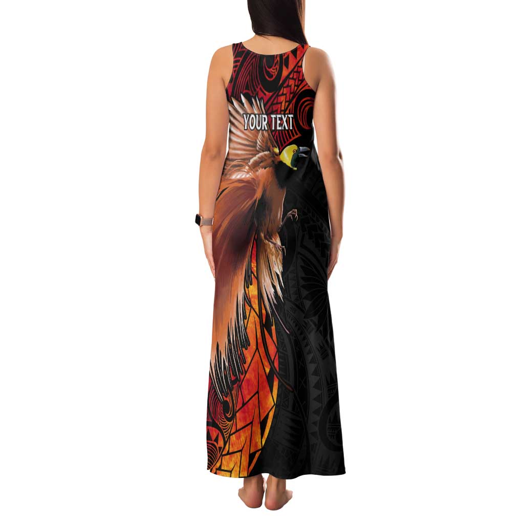Papua New Guinea Personalised Tank Maxi Dress Grunge Style 49th Independence Anni