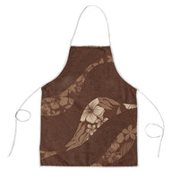 Aloha Hawaii Floral Tapa Apron Patchwork Mocha - Polynesian Pride