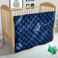 Aloha Hawaii Floral Tapa Quilt Patchwork Navy - Polynesian Pride