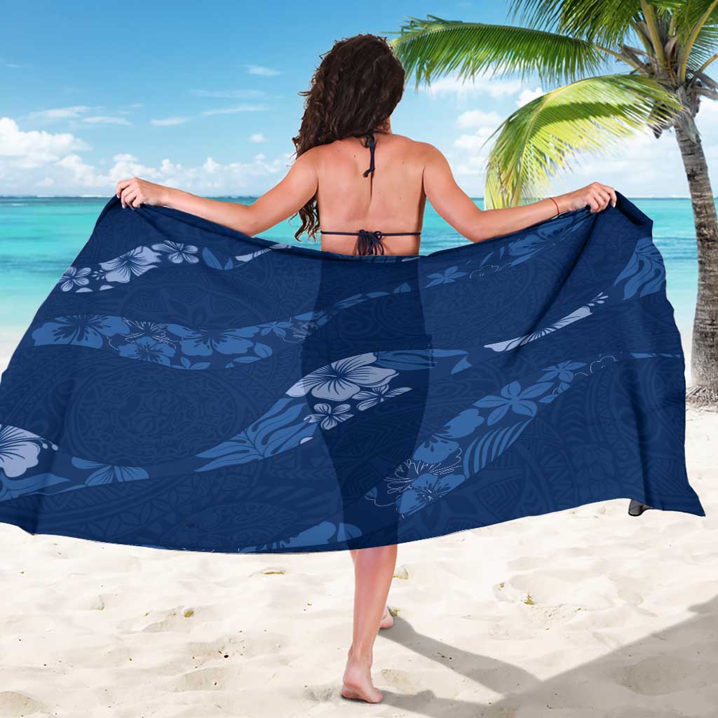 Aloha Hawaii Floral Tapa Sarong Patchwork Navy - Polynesian Pride