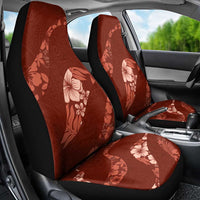 Aloha Hawaii Floral Tapa Car Seat Cover Patchwork Crimson - Polynesian Pride
