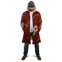 Aloha Hawaii Floral Tapa Cloak Patchwork Crimson - Polynesian Pride