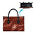 Aloha Hawaii Floral Tapa Leather Bag Patchwork Crimson - Polynesian Pride