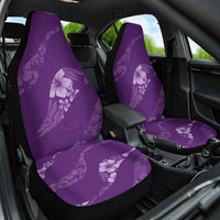 Aloha Hawaii Floral Tapa Car Seat Cover Patchwork Violet - Polynesian Pride