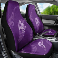 Aloha Hawaii Floral Tapa Car Seat Cover Patchwork Violet - Polynesian Pride