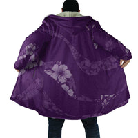 Aloha Hawaii Floral Tapa Cloak Patchwork Violet - Polynesian Pride