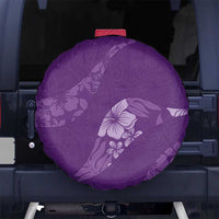 Aloha Hawaii Floral Tapa Spare Tire Cover Patchwork Violet - Polynesian Pride