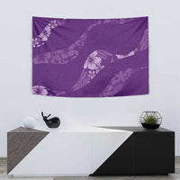 Aloha Hawaii Floral Tapa Tapestry Patchwork Violet - Polynesian Pride