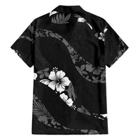 Aloha Hawaii Floral Tapa Family Matching Summer Maxi Dress and Hawaiian Shirt Patchwork Charcoal - Polynesian Pride
