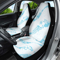 Aloha Hawaii Floral Tapa Car Seat Cover Patchwork Turquoise - Polynesian Pride