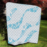 Aloha Hawaii Floral Tapa Quilt Patchwork Turquoise - Polynesian Pride