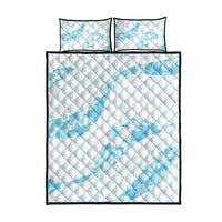Aloha Hawaii Floral Tapa Quilt Bed Set Patchwork Turquoise - Polynesian Pride