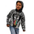 Personalised Kia Kaha Te Reo Maori Kid Hoodie Hei Tiki Mix Koru - Black LT7 - Polynesian Pride