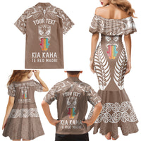 personalised-kia-kaha-te-reo-maori-family-matching-mermaid-dress-and-hawaiian-shirt-hei-tiki-mix-koru-brown