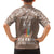 personalised-kia-kaha-te-reo-maori-family-matching-summer-maxi-dress-and-hawaiian-shirt-hei-tiki-mix-koru-brown