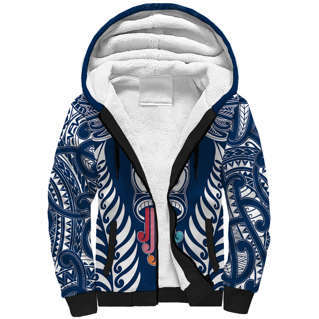 personalised-kia-kaha-te-reo-maori-sherpa-hoodie-hei-tiki-mix-koru-navy-blue