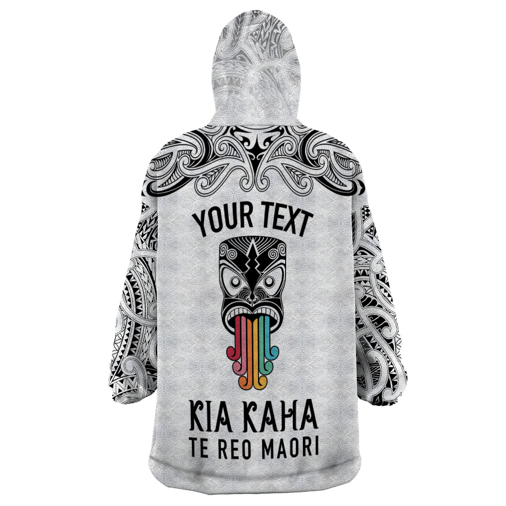 personalised-kia-kaha-te-reo-maori-wearable-blanket-hoodie-hei-tiki-mix-koru-white