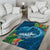 Outrigger Canoe Blue Area Rug On The Waves