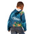 Outrigger Canoe Blue Kid Hoodie On The Waves