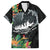 Outrigger Canoe Black Hawaiian Shirt On The Waves