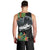 Outrigger Canoe Black Men Tank Top On The Waves