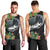 Outrigger Canoe Black Men Tank Top On The Waves