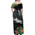 Outrigger Canoe Black Off Shoulder Maxi Dress On The Waves