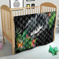 Outrigger Canoe Black Quilt On The Waves LT7 - Polynesian Pride