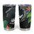 Outrigger Canoe Black Tumbler Cup On The Waves