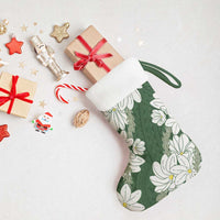 Ia Orana Tahiti Tiare Christmas Stocking Sage Green Lei - Polynesian Pride