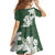 Ia Orana Tahiti Tiare Family Matching Mermaid Dress and Hawaiian Shirt Sage Green Lei - Polynesian Pride