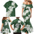 Ia Orana Tahiti Tiare Family Matching Mermaid Dress and Hawaiian Shirt Sage Green Lei - Polynesian Pride