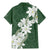 Ia Orana Tahiti Tiare Family Matching Mermaid Dress and Hawaiian Shirt Sage Green Lei - Polynesian Pride