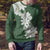 Ia Orana Tahiti Tiare Ugly Christmas Sweater Sage Green Lei - Polynesian Pride