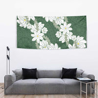 Ia Orana Tahiti Tiare Tapestry Sage Green Lei LT7 - Polynesian Pride