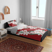 Ia Orana Tahiti Tiare Bedding Set Crimson Lei LT7 - Polynesian Pride