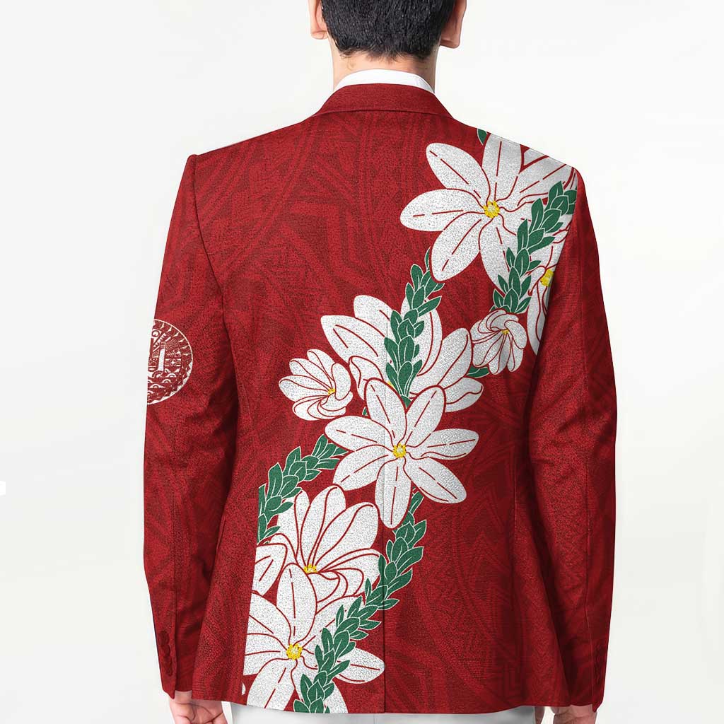 Ia Orana Tahiti Tiare Blazer Crimson Lei LT7 - Polynesian Pride