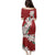 Ia Orana Tahiti Tiare Family Matching Puletasi and Hawaiian Shirt Crimson Lei - Polynesian Pride