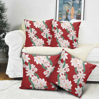 Ia Orana Tahiti Tiare Pillow Cover Crimson Lei LT7 - Polynesian Pride