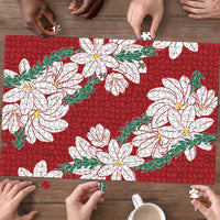 Ia Orana Tahiti Tiare Puzzle Crimson Lei - Polynesian Pride