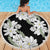 Ia Orana Tahiti Tiare Beach Blanket Black Lei - Polynesian Pride