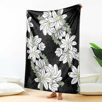 Ia Orana Tahiti Tiare Blanket Black Lei LT7 - Polynesian Pride