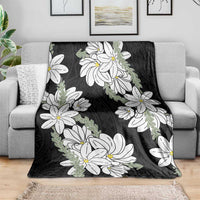 Ia Orana Tahiti Tiare Blanket Black Lei LT7 - Polynesian Pride