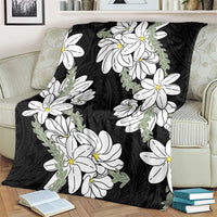 Ia Orana Tahiti Tiare Blanket Black Lei LT7 - Polynesian Pride