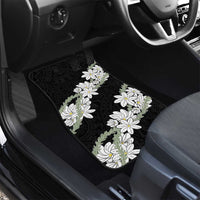 Ia Orana Tahiti Tiare Car Mats Black Lei LT7 - Polynesian Pride
