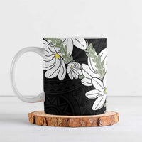 Ia Orana Tahiti Tiare Ceramic Mug Black Lei - Polynesian Pride