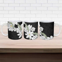 Ia Orana Tahiti Tiare Ceramic Mug Black Lei - Polynesian Pride