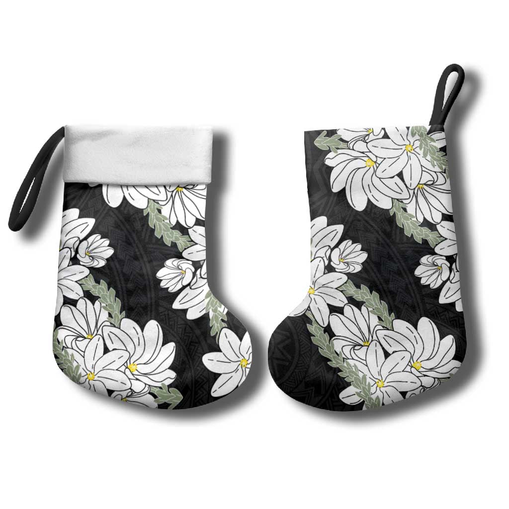 Ia Orana Tahiti Tiare Christmas Stocking Black Lei - Polynesian Pride